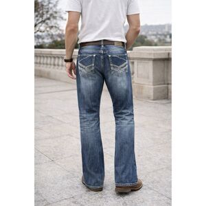 BKE Jake Bootcut Jeans Mens Size 36R Blue Medium Wash Stretch Denim